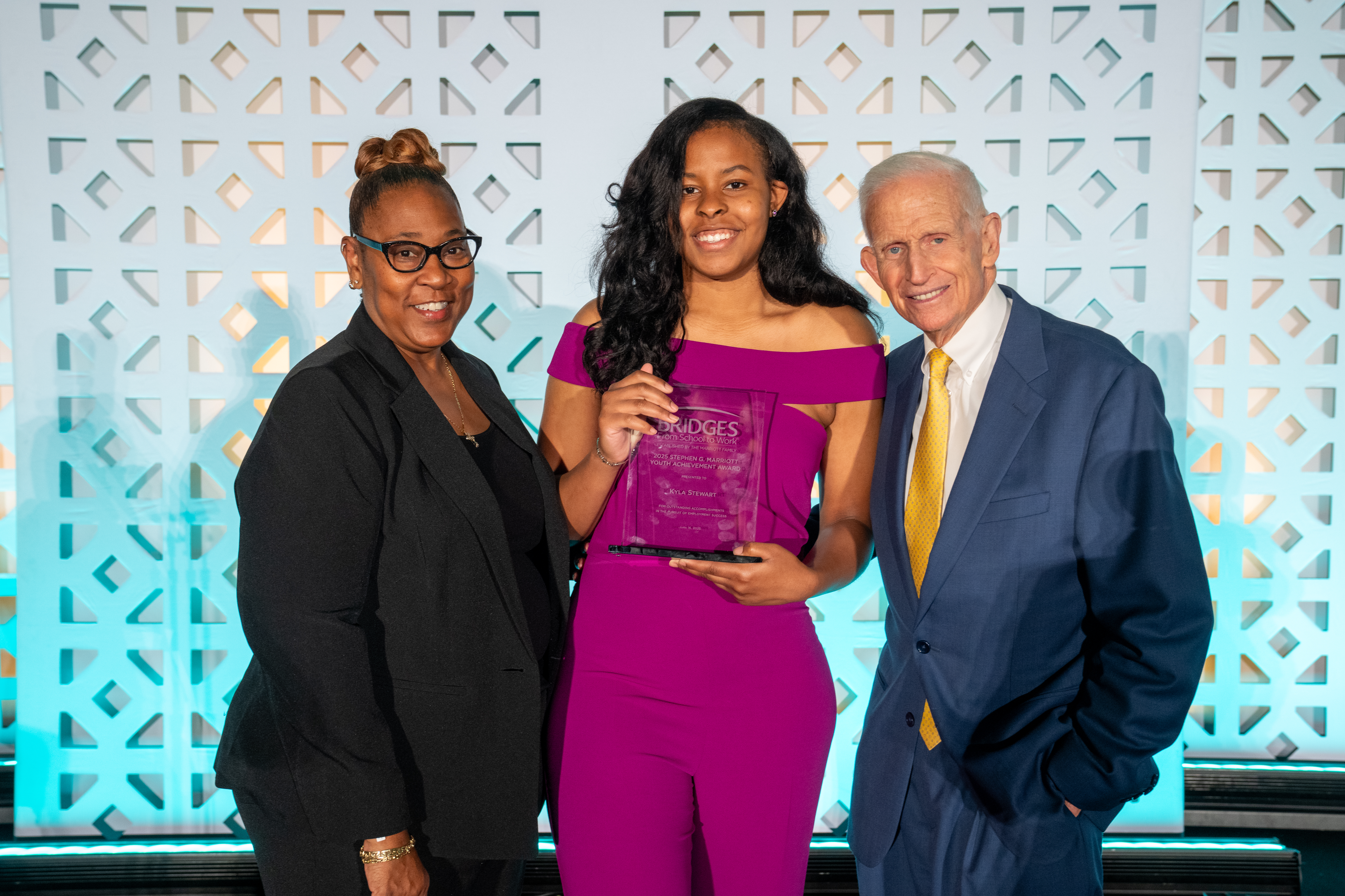 Bridges From School to Work gala stage presentation